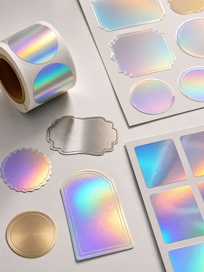 Metallic and Holographic Label 01